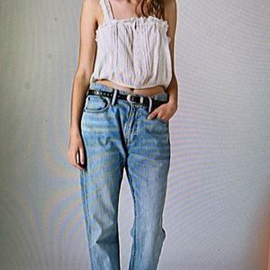 New Lucky Brand Pleated Bubbble Tank size M summer sweet